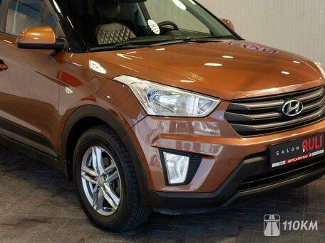 Hyundai, Creta, 1600, 128, бензин, внедорожник, автомат, передний привод, среднее состояние, левый, коричневый, 1 665 000 ₽