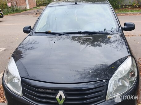 Renault, Sandero, 1400, 103, бензин, хэтчбек, механика, передний привод, среднее состояние, левый, черный, 380 000 ₽