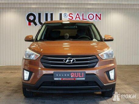 Hyundai, Creta, 1600, 128, бензин, внедорожник, автомат, передний привод, среднее состояние, левый, коричневый, 1 665 000 ₽